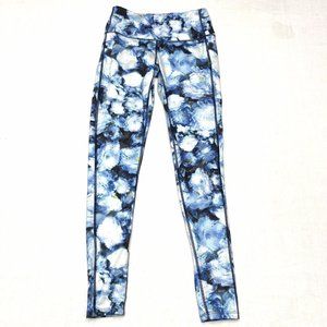 Athleta Women’s‎ Blue Tie Dye Crop Athletic Leggings Size XS